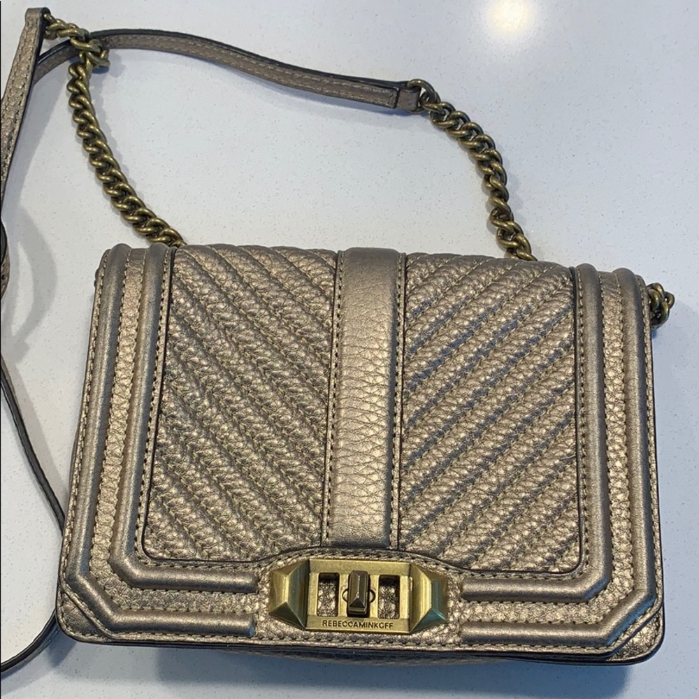 Rebecca Minkoff Gold crossbody.